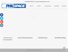 Tablet Screenshot of philspace.co.uk